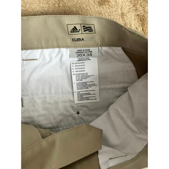 NWT Adidas MCL FltFrnt Khaki Golf Pants Men’s Size 36x34 - Picture 3 of 7